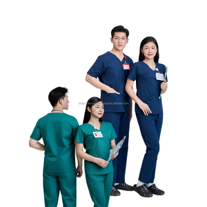 MEILLEURE VENTE confortable hôpital médical gommages infirmière uniformes styles personnaliser gommage hauts hôpital vêtements-fabricants FMF - Product Image 1