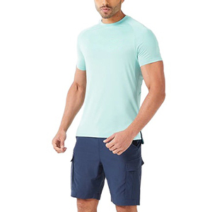 Camisetas deportivas para hombre diseñadas para entrenamiento físico, correr, con tela transpirable, que absorbe la humedad, de secado rápido y ajuste elástico. - Product Image 6