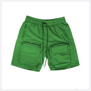 Wholesale Hot Selling Solid Front Logo Cotton Summer Multi Pockets <b>Short</b> Pants Casual 6 Pocket Mens <b>Cargo</b> <b>Shorts</b> Loose Fit - Product Image 5