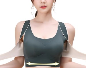 RUNNING GIRL Breathable Sports Bra for Women -Cross Back Padded Strappy Backless Medium Support Big Size Yoga Bra - Product Image 2
