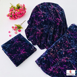 Tissu en velours imprimé multicolore pour robes de mode, vêtements, décoration intérieure, textile, fabricant sur mesure, fournisseur OEM ODM - Product Image 3
