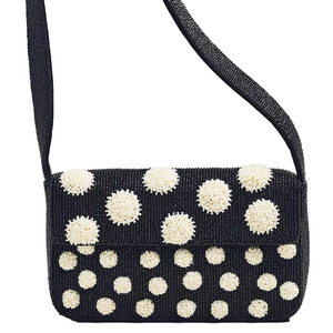 Sac à main de soirée élégant de style bohème pour femmes, fait à la main en Inde, avec des perles, pour le shopping, les fêtes, sac à bandoulière bohème - Product Image 1
