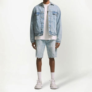 Nouveau service OEM du fabricant pakistanais : Shorts en jean pour hommes, respirants, délavage clair, 100 % coton, faible MOQ, personnalisables - Product Image 1