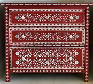 Cómoda con Incrustaciones de Hueso de Calidad de Exportación, Hecha a Mano para Sala de Estar, Hotel, Hospital, Muebles - Product Image 1