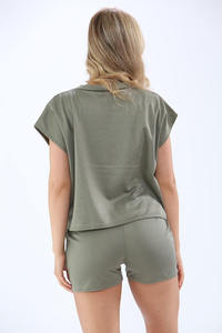 Vêtements d'été pour femmes Ensembles pour femmes Ensemble de shorts d'été décontractés - Product Image 5