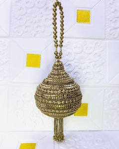 Handmade Fashionable Beaded Evening Party <b>Clutch</b> with Satin Lining Flap Closure Shoulder Strap for Ladies-<b>Wedding</b> Promotion Gift - Product Image 1