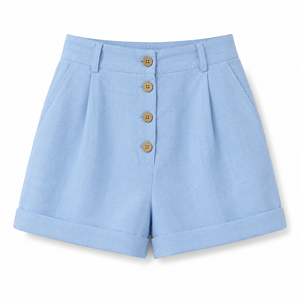 Shorts de Moda para Mujer, 100% Algodón Transpirable, con Logotipo Personalizado Serigrafiado, Color Sólido, Estilo Hip Hop - Product Image 6