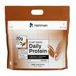 Proteína Vegana en Polvo a Base de Chocolate Crudo, Mezcla de Bebida Nutritiva Natural para Smoothies y Batidos Diarios - Product Image 1