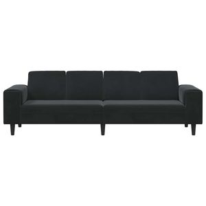 Set di Divani in Velluto Nero per Soggiorno - Product Image 4