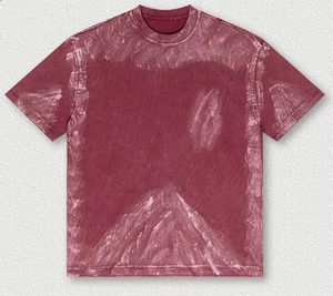 เสื้อยืดทรงบ็อกซี่ฟิตสำหรับผู้ชาย ผ้าสโตนวอช โพลีเอสเตอร์คอตตอน เนื้อหนา สไตล์ลำลองโอเวอร์ไซส์ สตรีทแวร์ มีหลายขนาดให้เลือก - Product Image 3