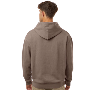 Sweat-shirt à capuche mi-lourd 280 g/m² pour homme, couleur argile, en molleton de coton premium, style streetwear décontracté, logo personnalisé OEM ODM - Product Image 2