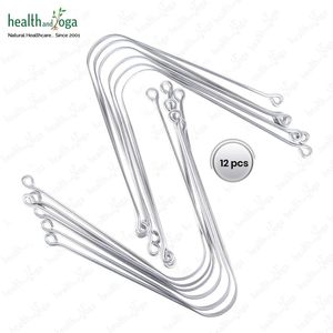 HealthAndYoga SteloSwipe Lite Limpiador de lengua de acero inoxidable para adultos – Herramienta de higiene bucal diaria (paquete económico de 12) - Product Image 1