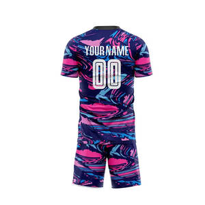 ชุดเสื้อฟุตบอลแบบซับลิเมชั่นสั่งทำพิเศษ แขนสั้น ระบายเหงื่อได้ดี ผลิตจากโพลีเอสเตอร์ ชุดกีฬาฟุตบอลสำหรับทุกเพศ - Product Image 6