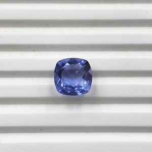 Pierre précieuse naturelle en fluorite bleue, taille coussin carrée facettée, 8-10 MM, pour fabricants de bijoux, vente en gros de pierres précieuses - Product Image 2