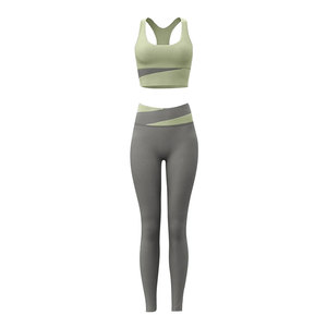 Conjuntos de Yoga de la Mejor Calidad, Ropa Deportiva para Mujer, Conjuntos Transpirables para Mujer, Elásticos en Cuatro Direcciones, Color Sólido - Product Image 1