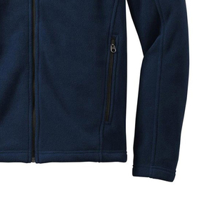 Chaqueta Bomber de Forro Polar Transpirable Azul Oscuro para Hombre, Marca ELEGANT CORPORATION, Cuello Alto, Cierre de Cremallera, Informal, Invierno, 100% Lana - Product Image 4