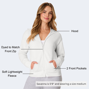 Sudadera con capucha de diseño moderno con cierre de cremallera para mujer, informal, para otoño e invierno, para hacer deporte y uso diario. - Product Image 3
