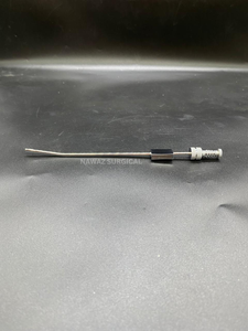 Einweg-Gillies-Absaugschlauch mit kleiner Biegung, 19 cm, Edelstahl, Einweg-Chirurgisches Absauginstrument für HNO-Operationen - Product Image 4