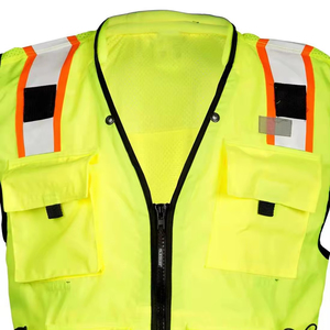 Chaleco de Seguridad Unisex de Moda al por Mayor, Personalizado, Transpirable, de Alta Calidad, Antiestático, Reflectante, con Color Personalizado - Product Image 4