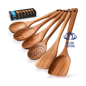 Wholesale Vintage Sustainable Wooden Teaspoon 5.8 Inch Small Spoon Microwave Safe Honey <b>Jam</b> Condiments Hand Wash Only Kitchen - Product Image 5
