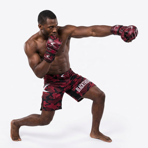 ถุงมือชกมวย MMA แบบกำหนดเอง สำหรับฝึกซ้อมคิกบ็อกซิ่งและมวยไทย สายรัดกว้าง 4 นิ้ว ทำจากหนัง PU - Product Image 1