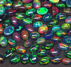 Ópalo Natural de Rajastán Welo, Colorido, Corte Ovalado 5x7mm, Piedra Suelta con Cambio de Color y Relleno de Fracturas para Joyería - Product Image 6