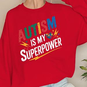 AUTISMO es mi superpotencia sudaderas de mujer - Product Image 3