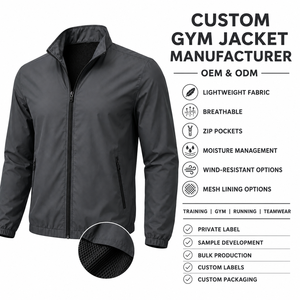 Chaqueta Deportiva con Cuello Alto, Paneles en Contraste, Tejido Doble de Poliéster, Chaqueta de Alto Rendimiento, Logotipo Personalizado, Ropa Deportiva para Equipos, Proveedor OEM - Product Image 2