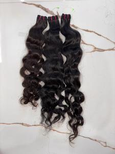 Extensiones de Cabello de Templo Indio 100% Virgen Natural en Trama, Precio Directo de Fábrica al Por Mayor - Product Image 2