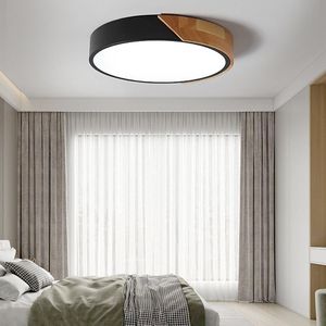 Moderna plafoniera con montaggio a filo a tamburo a LED dimmerabile con telecomando in stile moderno plafoniere a montaggio a filo - Product Image 5