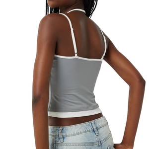 เสื้อกล้ามถักทรงเข้ารูป คอโอ แบบเรียบ สีพื้น สำหรับผู้หญิง สั่งทำขายส่งได้ - Product Image 4