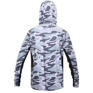 Sudadera con capucha profesional para hombre, protección solar, manga larga, ropa de alto rendimiento para pesca al aire libre y deportes acuáticos - Product Image 6