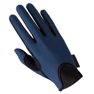 Gants d'équitation unisexes pour adultes de qualité supérieure, bleu marine, en maille respirante, tissu antidérapant, paume en spandex élastique - Product Image 2