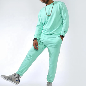 Impression personnalisée 100% coton tissu hommes survêtements o cou sweat-shirt avec pantalon de survêtement à prix raisonnable - Product Image 5