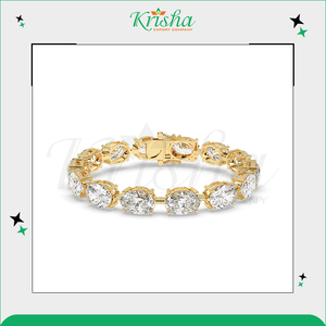 Expérience approfondie dans la vente de bracelets en diamants de tennis DEF de couleur blanche, 100 % naturels et cultivés en laboratoire, à un prix de marché excellent. - Product Image 2