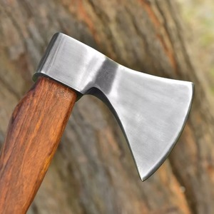100 hachas de acero hechas a mano de alta calidad, hacha de camping para supervivencia, mango de madera, hacha vikinga de grado industrial - Product Image 2