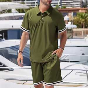 Polo Azul Marino para Hombre, Manga Corta, Corte Regular, Tejido de Punto, 100% Poliéster, Secado Rápido, Estilo Casual, Color Sólido - Product Image 4