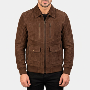Vestes en daim pour marques de mode, vente en gros, cuir de daim véritable, vêtements d'extérieur luxueux et décontractés, logo personnalisé - Product Image 3