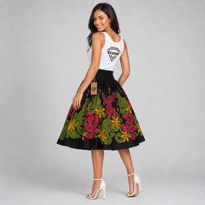 Women Hawaiian Autumn Custom Floral Maxi Dress Tropical Beach Island Vacation Casual Lightweight 100% Cotton Cheap Price - Product Image 3