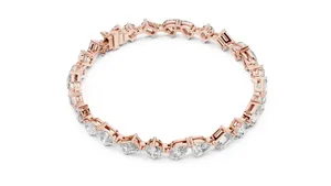 Pulsera Eternity Vintage para Mujer con Diamantes Cultivados en Laboratorio de 10.29CTW en Varias Formas, Certificada por IGI, en Oro Amarillo de 14K - Product Image 5