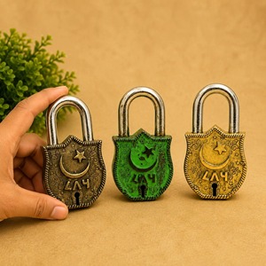 786 Brass Fish <b>Padlock</b> with Moon Star Keys Brass Functional <b>Padlock</b> Collectible Fish Design Antique <b>Padlock</b> Vintage Brass - Product Image 3