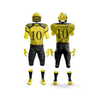 Uniformes de fútbol americano al por mayor de secado rápido, OEM, con diseño personalizado, número, transpirables, de malla, para equipos juveniles. - Product Image 5