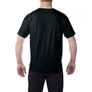 T-shirt en coton à col en V personnalisé avec logo, manches courtes, pour hommes, grande taille, respirant, style streetwear - Product Image 5