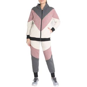 Vêtements de sport décontractés d'hiver, survêtement deux pièces pour femmes, sweat-shirt ample et pantalon slim - Product Image 1