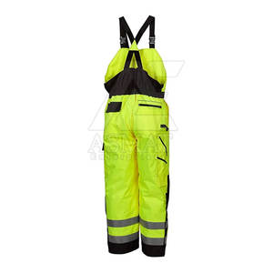 Pantalones de trabajo profesionales con peto, construcción reforzada en las rodillas, pantalones con peto para trabajadores, pantalones de seguridad con múltiples bolsillos. - Product Image 5