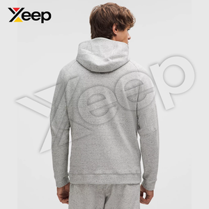 เสื้อฮู้ดดี้ลำลองแบบกำหนดเองสำหรับฤดูหนาว รุ่น XC-MH-19 ผ้าฝ้ายผสมโพลีเอสเตอร์สำหรับผู้ชาย มีกระเป๋าด้านหน้า พิมพ์ลายด้วยเทคนิค Heat-Transfer ระบายอากาศได้ดี - Product Image 2