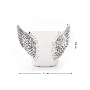 Seau à boissons en acier inoxydable à ailettes, design moderne fait main pour refroidir la bière, le vin et le champagne ZE-3287K - Product Image 4