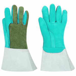 Guantes de Soldadura TIG de Piel de Cabra Reforzada y Piel de Vacuno de Primera Calidad, Resistentes al Fuego, Protección para las Manos, Guantes de Cuero para Bomberos - Product Image 2