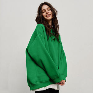 Sweat-shirt à capuche unisexe surdimensionné en molleton épais, style streetwear, personnalisable, vierge, pour hommes et femmes, vente en gros - Product Image 3