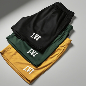 Shorts de basketball en toile personnalisés pour hommes, imperméables, à séchage rapide, respirants, avec taille élastique, shorts de sport athlétiques, service OEM - Product Image 2